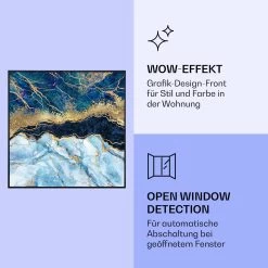 Wonderwall Air Art Smart Infrarotheizung Blauer Marmor 60x60cm 350W 13 Wonderwall Air Art Smart Infrarotheizung Blauer Marmor 60x60cm 350W -Küchengeräte Verkäufe 10037827 de 0006 logo
