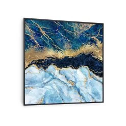 Wonderwall Air Art Smart Infrarotheizung Blauer Marmor 60x60cm 350W