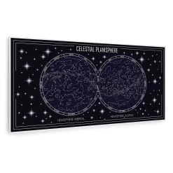 Wonderwall Air Art Smart Infrarotheizung Himmelskarte 120x60cm 700W