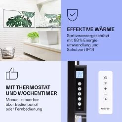 Wonderwall Air Art Smart Infrarotheizung Grünes Blatt 120x60cm 700W -Küchengeräte Verkäufe 10037915 de 0004 logo