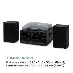 Oakland DAB Plus Retro-Stereoanlage DAB+/FM BT-Funktion Vinyl CD Kassette Inkl. Lautsprechern -Küchengeräte Verkäufe 10038003 de 0008 logo