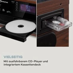 Oakland DAB Retro-Stereoanlage DAB+/FM BT-Funktion Vinyl CD Kassette -Küchengeräte Verkäufe 10038004 de 0005 logo