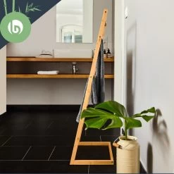 Handtuchhalter 4-fache Handtuchstange 40x98x28 Cm Leiteroptik Bambus -Küchengeräte Verkäufe 10038126 yy 0004 logo