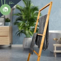 Handtuchhalter 4-fache Handtuchstange 40x98x28 Cm Leiteroptik Bambus -Küchengeräte Verkäufe 10038126 yy 0005 logo