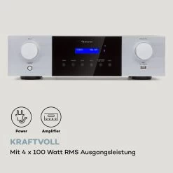 AMP-4000 DAB Hifi-Stereo-Verstärker DAB+-Radio USB Fernbedienung LED-Display -Küchengeräte Verkäufe 10038330 de 0004 logo