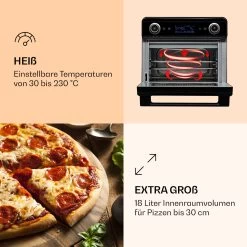 AeroVital Jumbo 3-in-1 Heißluftfritteuse Toaster Dörrautomat 1550 W 18 Liter -Küchengeräte Verkäufe 10038339 de 0004 logo