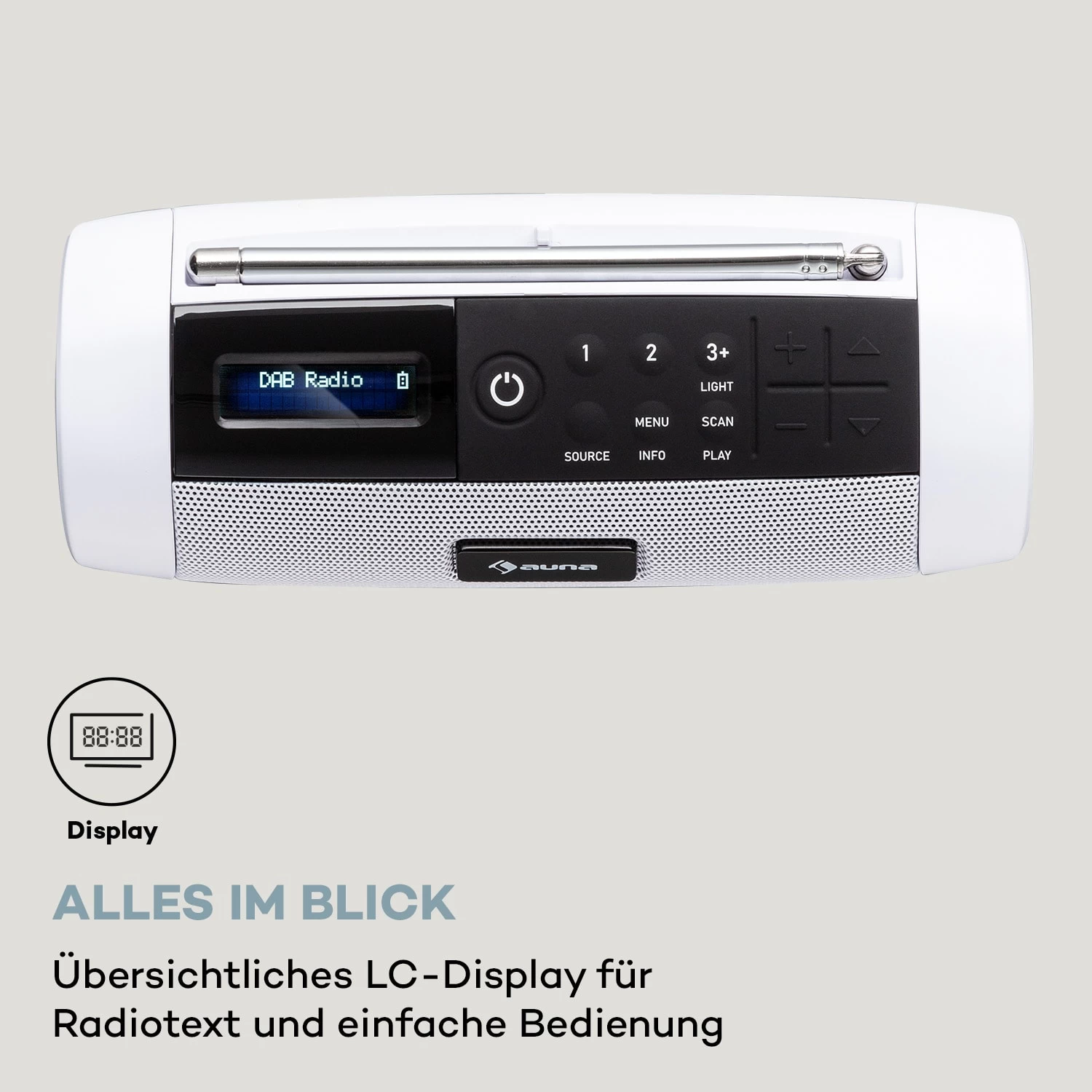 Blaster DAB Radio Tragbarer Bluetooth-Lautsprecher DAB/DAB+/FM Akku LCD 5 Blaster DAB Radio Tragbarer Bluetooth-Lautsprecher DAB/DAB+/FM Akku LCD – Bild 5