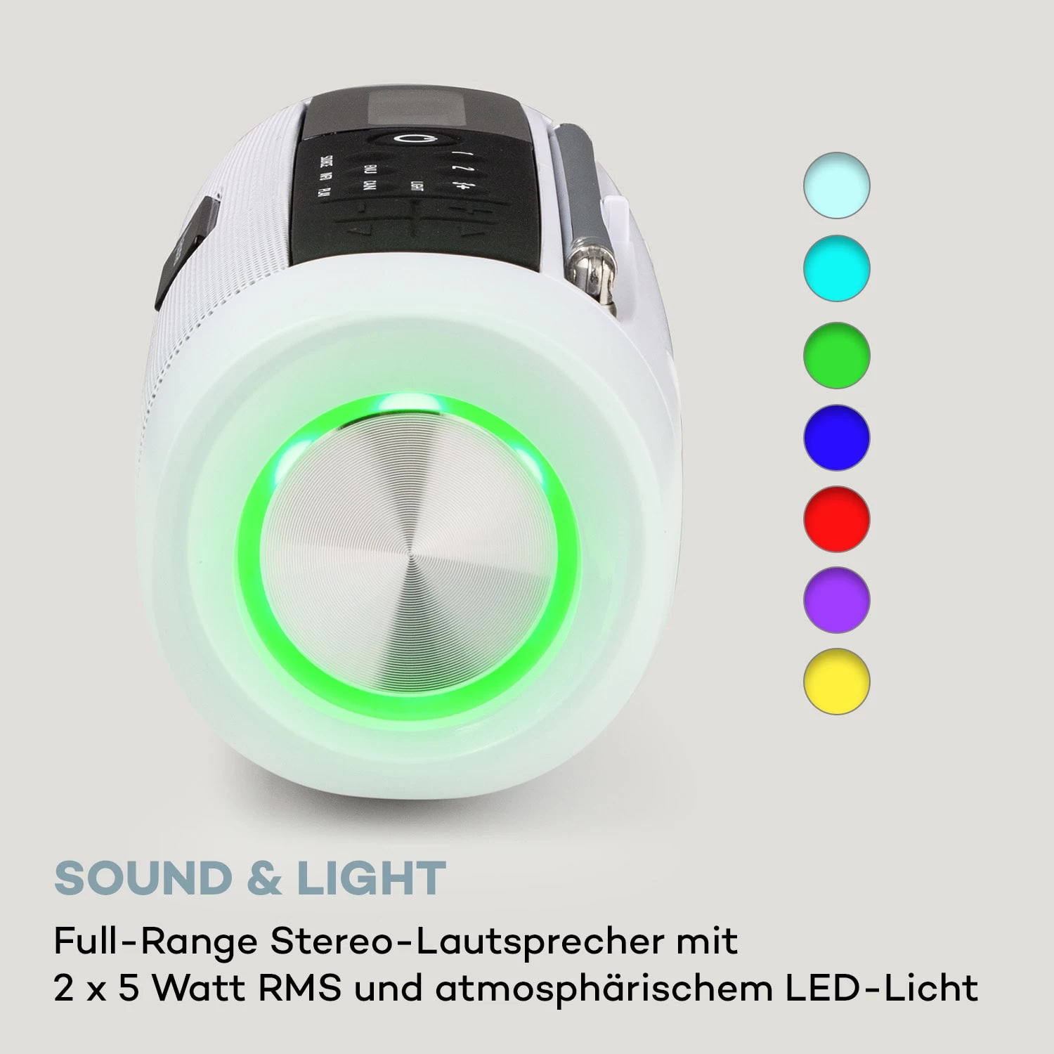 Blaster DAB Radio Tragbarer Bluetooth-Lautsprecher DAB/DAB+/FM Akku LCD 6 Blaster DAB Radio Tragbarer Bluetooth-Lautsprecher DAB/DAB+/FM Akku LCD – Bild 6