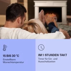 Kamini FXL 2G Elektrischer Kamin Kamineinsatz 1800 W LED-3D-Flammenillusion -Küchengeräte Verkäufe 10038367 de 0004 logo