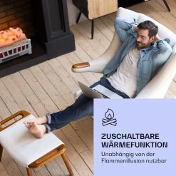 Kamini FXL 2G Elektrischer Kamin Kamineinsatz 1800 W LED-3D-Flammenillusion -Küchengeräte Verkäufe 10038367 de 0006 logo