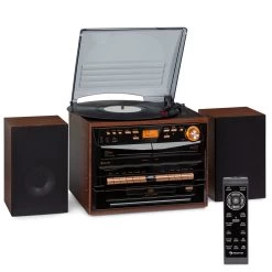 Küchengeräte Verkäufe 51 388-DAB+ Stereoanlage 20W Max. Vinyl CD Kassette BT FM/DAB+ USB SD