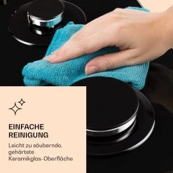 Victoria Domino Gaskochfeld 2-flammig Sabaf-Brenner Glaskeramik Retro-Look -Küchengeräte Verkäufe 10038374 de 0007 logo