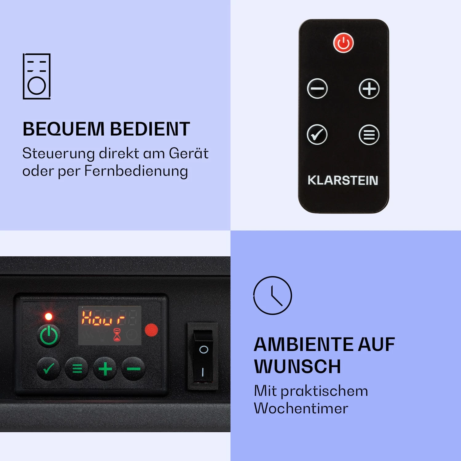 Beerenberg Elektrischer Kamin 1800 W 10 Bis 30 °C Fernbedienung 6 Beerenberg Elektrischer Kamin 1800 W 10 Bis 30 °C Fernbedienung – Bild 6