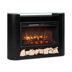 Studio 10 Arc Elektrokamin 1800 W LED-Flammen Heizlüfter Fernbedienung