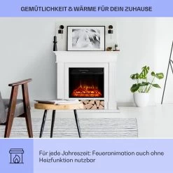 Las Pilas Elektrokamin Heizlüfter 900/1800W Wochentimer Fernbedienung -Küchengeräte Verkäufe 10038629 de 0004 usp