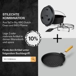 Guernsey Premium Dutch Oven 9.0 BBQ-Topf Gusseisen Standfüße Größe L / 9 Qt 13 Guernsey Premium Dutch Oven 9.0 BBQ-Topf Gusseisen Standfüße Größe L / 9 Qt -Küchengeräte Verkäufe 10038643 de 0007 usp