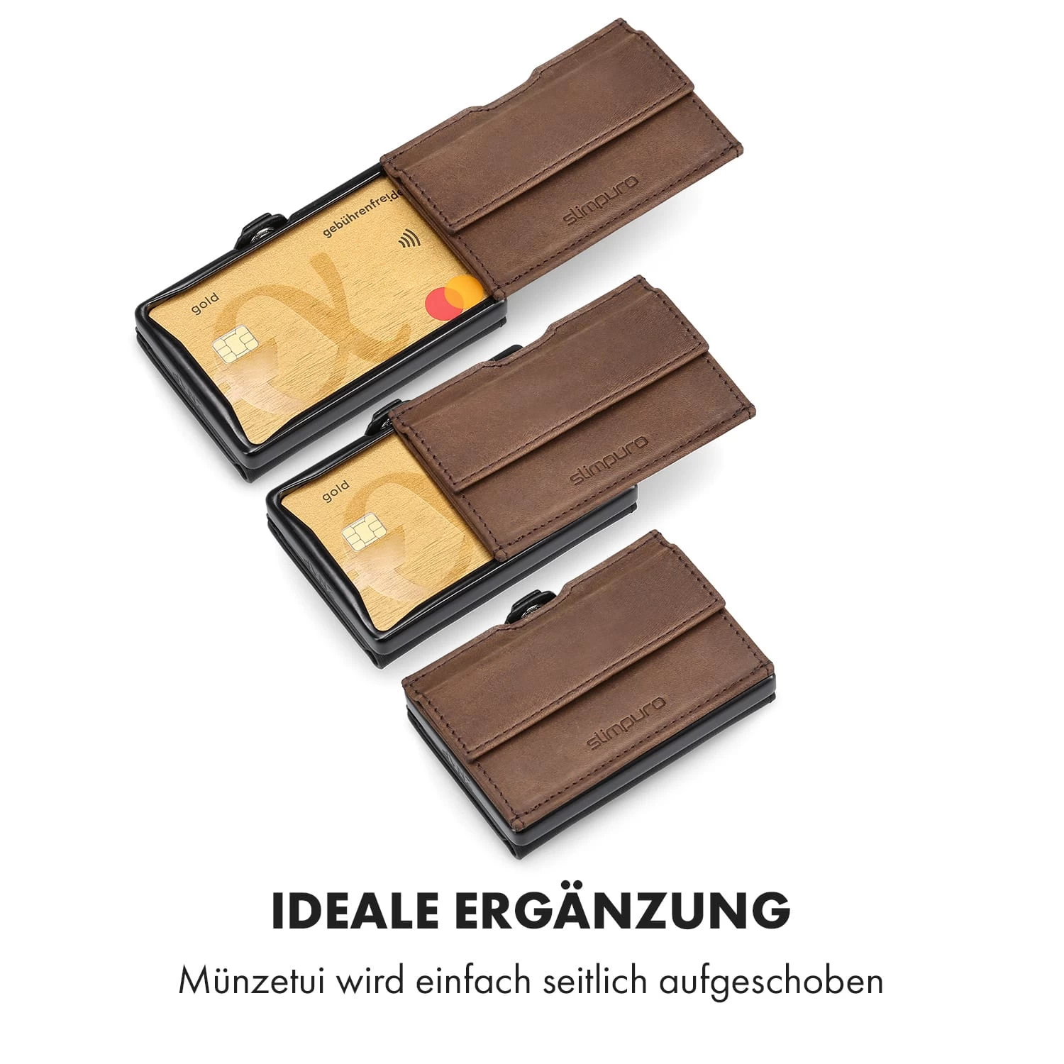 Coin Pocket Mit RFID-Schutzkarte Für ZNAP Slim Wallets 8 Und 12 Druckknopf 2 Coin Pocket Mit RFID-Schutzkarte Für ZNAP Slim Wallets 8 Und 12 Druckknopf – Bild 2