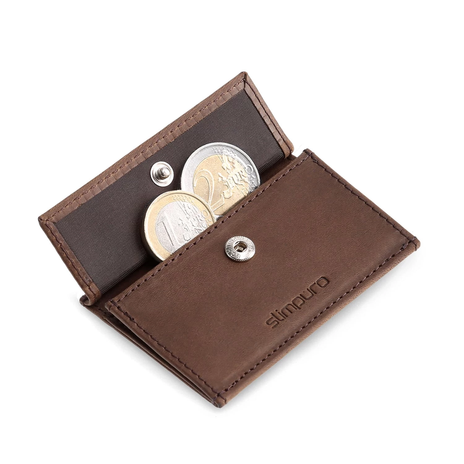 Coin Pocket Mit RFID-Schutzkarte Für ZNAP Slim Wallets 8 Und 12 Druckknopf 1 Coin Pocket Mit RFID-Schutzkarte Für ZNAP Slim Wallets 8 Und 12 Druckknopf