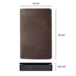ZNAP Slim Wallet 12 Karten Münzfach 8 X 1,8 X 6 Cm (BxHxT) RFID-Schutz -Küchengeräte Verkäufe 10038735 yy 0008 dimensions