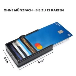 ZNAP Slim Wallet 12 Karten Münzfach 8 X 1,8 X 6 Cm (BxHxT) RFID-Schutz -Küchengeräte Verkäufe 10038791 de 0007 logo