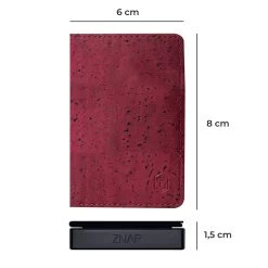 ZNAP Slim Wallet 8 Karten Münzfach 8 X 1,5 X 6 Cm (BxHxT) RFID-Schutz -Küchengeräte Verkäufe 10038798 yy 0008 dimensions