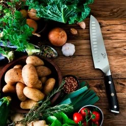 Alpha-Royal German 7" Santokumesser 56 HCR Edelstahl -Küchengeräte Verkäufe 10039005 yy 0003 logo