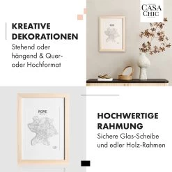 Edinburgh Bilderrahmen Rechteckig A4 28,8 X 20 Cm Fotos Passepartout Echtholz -Küchengeräte Verkäufe 10039277 de 0003 usp