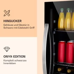 Beersafe 5XL Kühlschrank 148 Liter 3 Böden Panoramaglastür Edelstahl -Küchengeräte Verkäufe 10039512 de 0003 logo