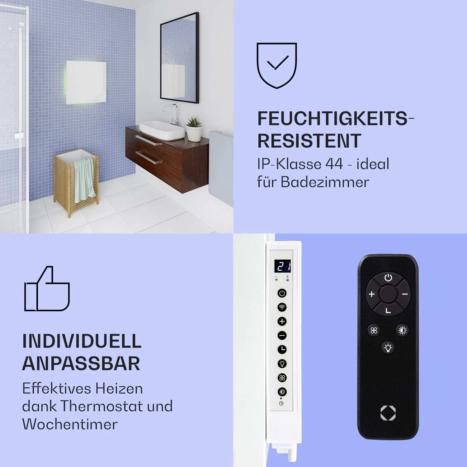 Mojave 500 Smart 2-in-1 Heizgerät Infrarot Konvektor 60x60cm 500W RGB-Licht 6 Mojave 500 Smart 2-in-1 Heizgerät Infrarot Konvektor 60x60cm 500W RGB-Licht – Bild 6