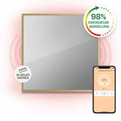La Palma 500 Smart 2-in-1 Heizgerät Infrarot Konvektor 60x60cm 500W Spiegelfront