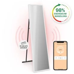 La Palma 900 Smart Infrarotstrahler Konvektor 40x160cm 900W Spiegel Standfuß