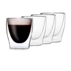 DUOS Doppelwandiges Glas 80 Ml Trinkglas Espresso Borosilikatglas