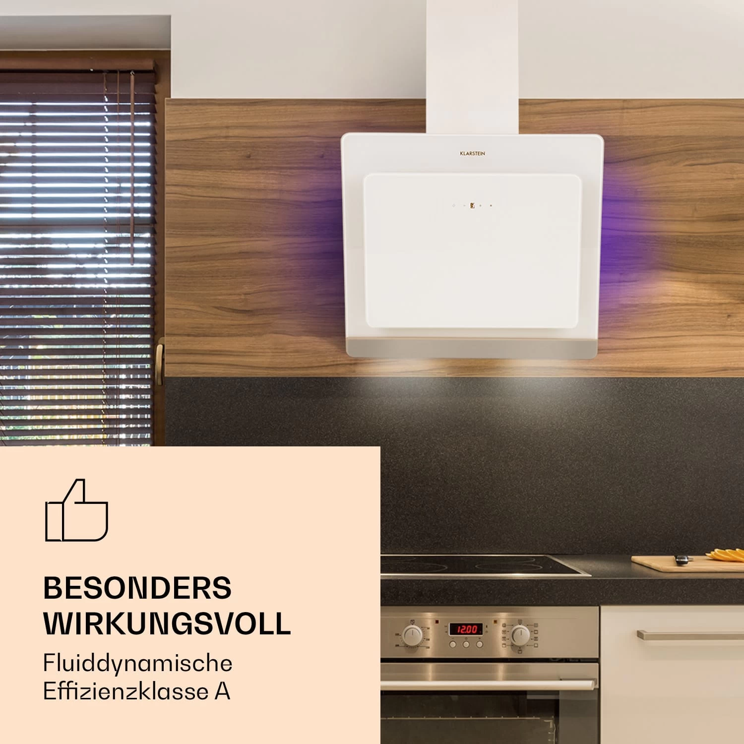 >Aurora Eco 60 Dunstabzugshaube 550 M³/h 60cm Kopffrei Ambientelicht EEC A+ 2 >Aurora Eco 60 Dunstabzugshaube 550 M³/h 60cm Kopffrei Ambientelicht EEC A+ – Bild 2