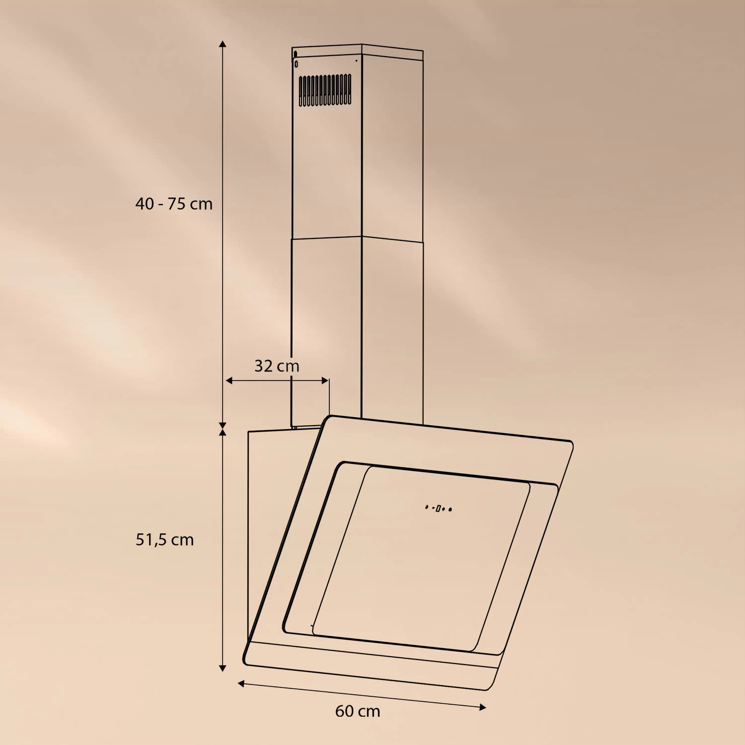 >Aurora Eco 60 Dunstabzugshaube 550 M³/h 60cm Kopffrei Ambientelicht EEC A+ 7 >Aurora Eco 60 Dunstabzugshaube 550 M³/h 60cm Kopffrei Ambientelicht EEC A+ – Bild 7