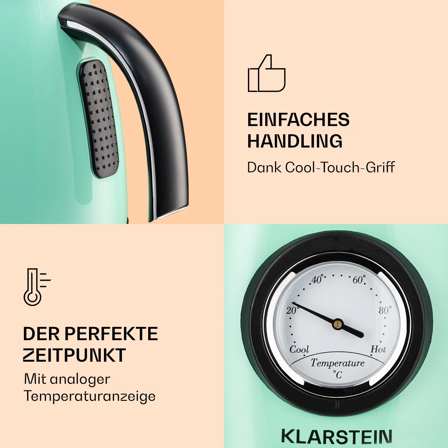 Aquavita Chalet Wasserkocher 1,7 Liter 2200 Watt Temperaturanzeige Edelstahl 5 Aquavita Chalet Wasserkocher 1,7 Liter 2200 Watt Temperaturanzeige Edelstahl – Bild 5