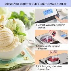 Dolce Bacio Smart Eiscremebereiter Yogurtmaker Kompressor 2 Liter WiFi Touch Edelstahl -Küchengeräte Verkäufe 10040048 de 0004 logo