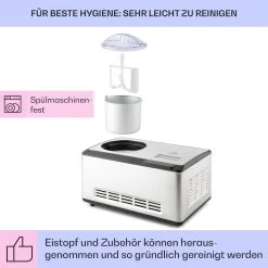 Dolce Bacio Smart Eiscremebereiter Yogurtmaker Kompressor 2 Liter WiFi Touch Edelstahl -Küchengeräte Verkäufe 10040048 de 0005 logo