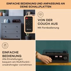 Oxford SE Mini-Stereoanlage DAB+/FM BT-Funktion Vinyl CD AUX-In -Küchengeräte Verkäufe 10040053 de 0004 usp