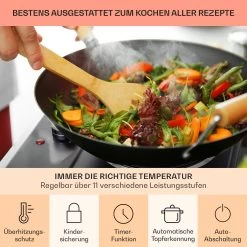 Ramsey Doppel-Kochfeld 2400W 11 Leistungsstufen Glaskeramik 13 Ramsey Doppel-Kochfeld 2400W 11 Leistungsstufen Glaskeramik -Küchengeräte Verkäufe 10040071 de 0005 usp