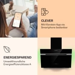 Alina 60 Smart Dunstabzugshaube 60 Cm 594 M³/h LED Ambiente-Licht Glasfront -Küchengeräte Verkäufe 10040230 de 0003 logo