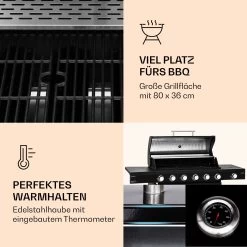 Valdosta 6.1 Gasgrill 6+1 Brenner 19,3 KW Gesamtleistung -Küchengeräte Verkäufe 10040269 de 0003 logo