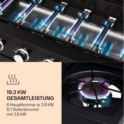Valdosta 6.1 Gasgrill 6+1 Brenner 19,3 KW Gesamtleistung -Küchengeräte Verkäufe 10040269 de 0004 logo
