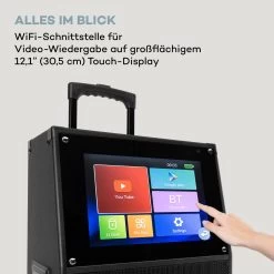 KTV M Karaoke-System 12,1" Touch-Display 2UHF Mic WiFi BT USB SD HDMI -Küchengeräte Verkäufe 10040288 de 0003 logo