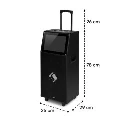 KTV M Karaoke-System 12,1" Touch-Display 2UHF Mic WiFi BT USB SD HDMI -Küchengeräte Verkäufe 10040288 yy 0008 dimensions