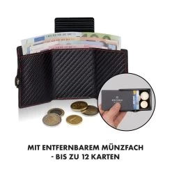 ZNAP Airtag Wallet 12 Karten Münzfach 9x1,8x6 Cm (BxHxT) RFID-Schutz -Küchengeräte Verkäufe 10040313 de 0004 logo