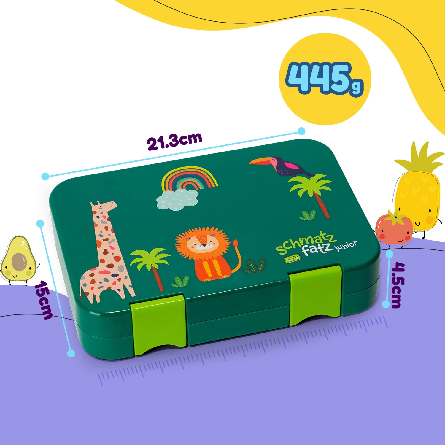 Junior Lunchbox 6 Fächer 21,3 X 15 X 4,5 Cm (BxHxT) BPA-frei 9 Junior Lunchbox 6 Fächer 21,3 X 15 X 4,5 Cm (BxHxT) BPA-frei – Bild 9