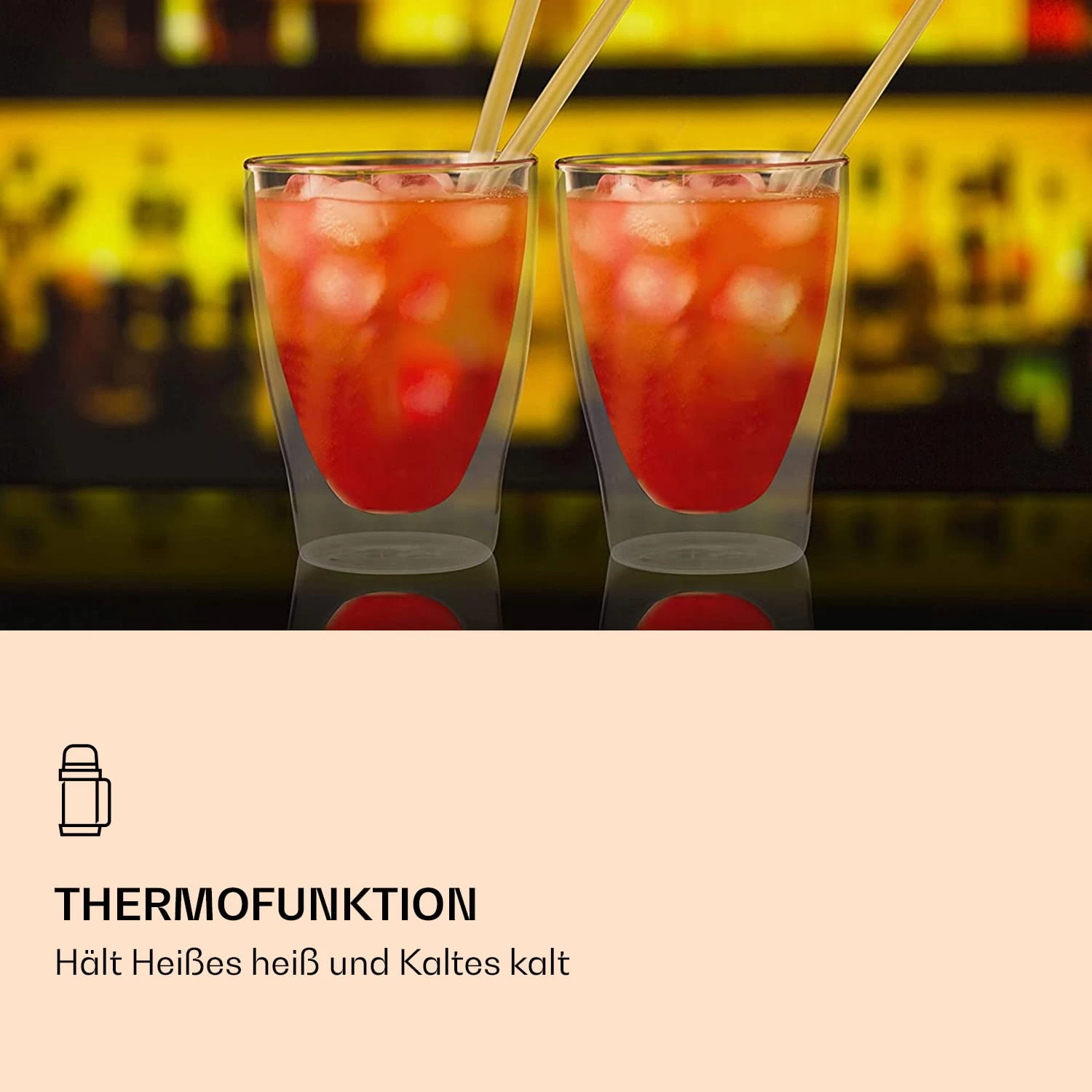 DUOS Doppelwandiges Glas | Thermoglas | 310 Ml | Trinkglas | Espressoglas, Teeglas, Shotglas | Für Heiße Und Kalte Getränke | Borosilikatglas| Hitze- Und Kältebeständig | Handgemacht | Spülmaschinenfest | Schwebe-Effekt 4 DUOS Doppelwandiges Glas | Thermoglas | 310 Ml | Trinkglas | Espressoglas, Teeglas, Shotglas | Für Heiße Und Kalte Getränke | Borosilikatglas| Hitze- Und Kältebeständig | Handgemacht | Spülmaschinenfest | Schwebe-Effekt – Bild 4