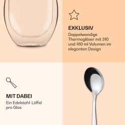 DUOS Jumbo Doppelwandiges Thermoglas 2x 310ml & 410ml Edelstahl-Löffel -Küchengeräte Verkäufe 10040391 de 0006 logo