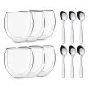 DUOS Jumbo Doppelwandiges Glas 310 Ml Thermofunktion Edelstahl-Löffel