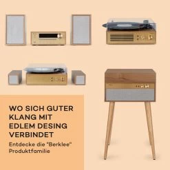 Berklee HiFi Stereo System BT Stereo-Lautsprecher UKW MP3 USB Line-In -Küchengeräte Verkäufe 10040456 de 0005 usp